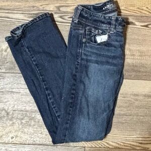 American Eagle Outfitters Dark Wash Straight Leg Jeans